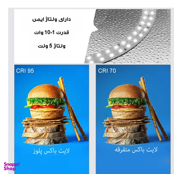 چادر عکاسی پلوز مدل Shadowless - PKT3200 به همراه پنل نور ثابت ال ای دی سایز 29×29 سانتی متر