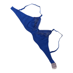 ست شورت و سوتین زنانه ژوبین کد CB-3018 رنگ آبی کاربنی