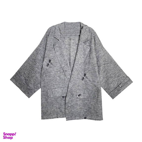 مانتو زنانه مدل سنجاقک رنگ طوسی