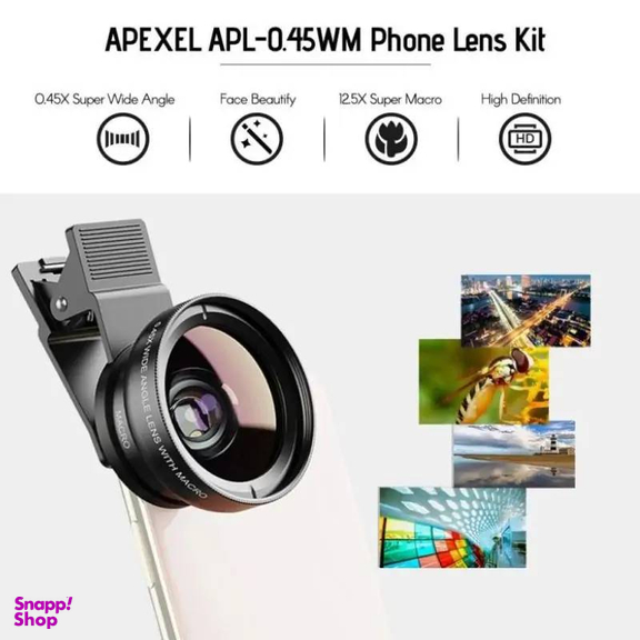 لنز موبایل ماکرو واید اپکسل مدل APL-0.45WM