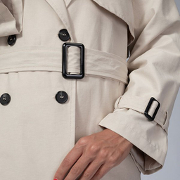 بارانی زنانه برنس مدل ژربا رنگ کرم