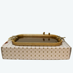 سینی گلد کیش مدل آینه ای کد GK829508