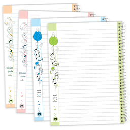 دفتر 60 برگ سیمی طلقی فانتزی مکث نوت کد 9_9614