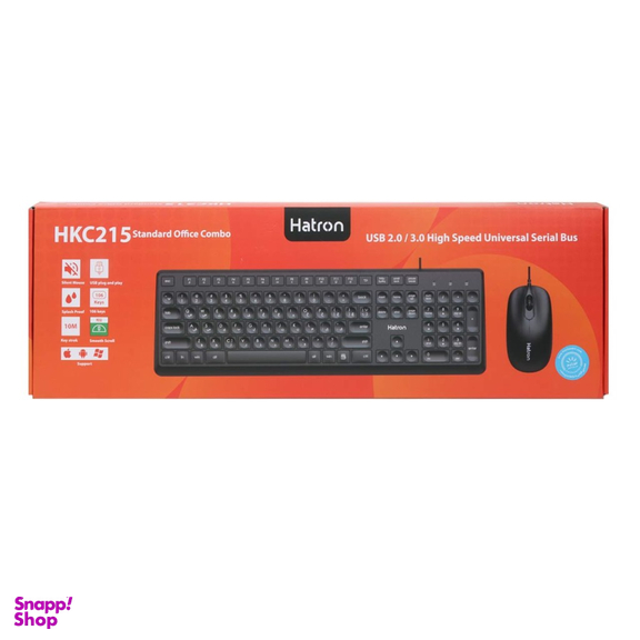 ماوس و کیبورد با سیم هترون مدل HKC215