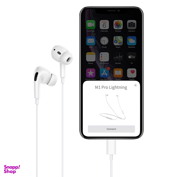هندزفری باسیم هوکو مدل M1 Pro Lightning طول 1.2 متر