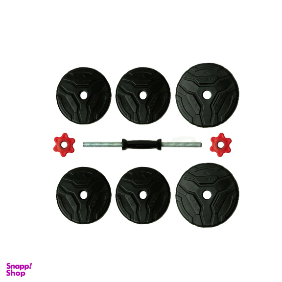 دمبل رادیس فیت مدل DVP-7-mix1 وزن 7 کیلوگرم بسته 2 عددی