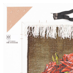 تابلو فرش دستباف سی پرشیا مدل گل رز با گلدان کد 903728