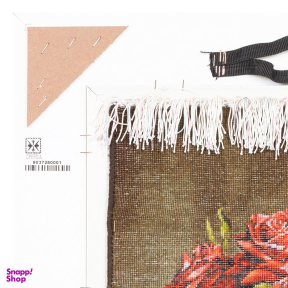 تابلو فرش دستباف سی پرشیا مدل گل رز با گلدان کد 903728