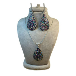 نیم ست نقره زنانه کد ROJ1388