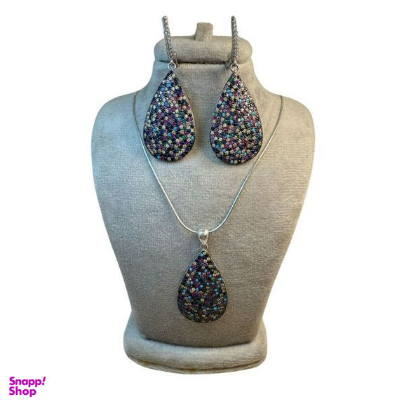 نیم ست نقره زنانه کد ROJ1388