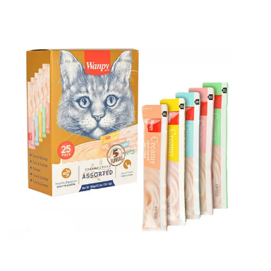 بستنی گربه ونپی مدل Assorted بسته 25 عددی