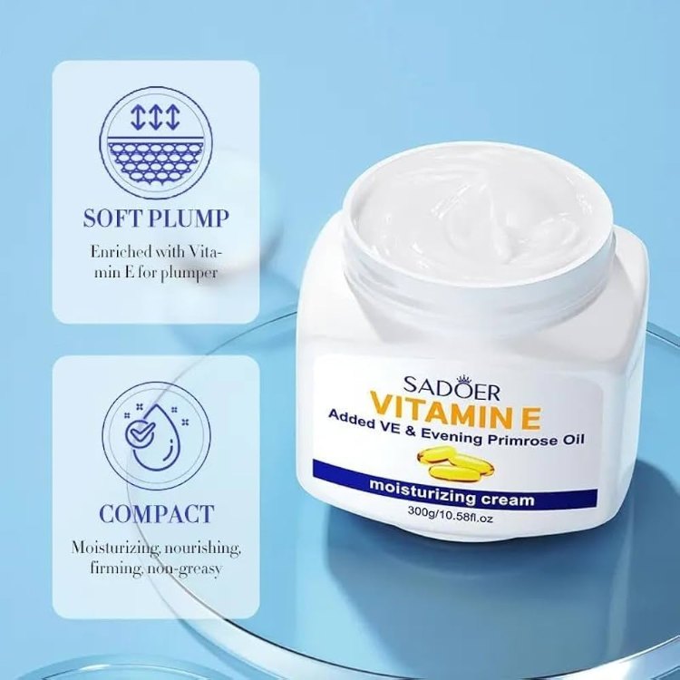 کرم مرطوب کننده سادور مدل ویتامین E وزن 300 گرم