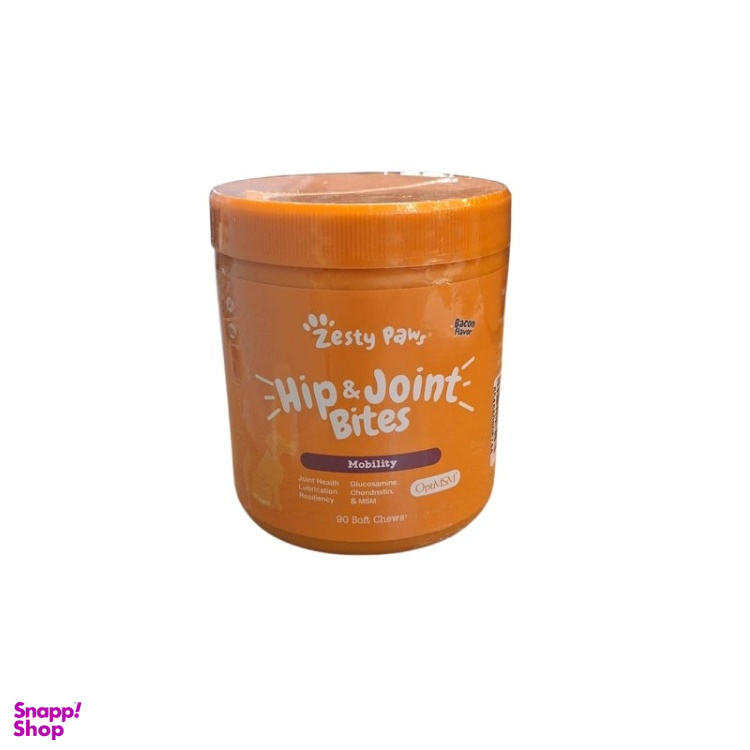 مکمل جویدنی تقویت مفاصل و مفصل ران سگ zesty paws کد 21211 بسته ۹۰ عددی