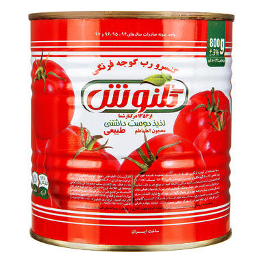 رب گوجه فرنگی گلنوش وزن 800 گرم