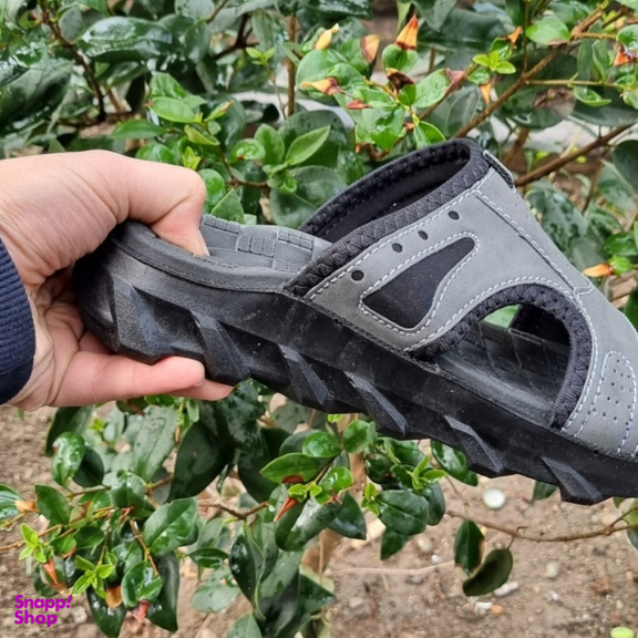 دمپایی مردانه مدل کوروش کد e1 رنگ طوسی