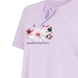 تیشرت راحتی زنانه کد 1021 رنگ بنفش