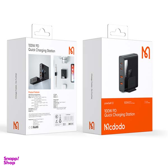 شارژر رومیزی مک دودو 100 وات مدل CH-1802 100W PD Quick Charging Station