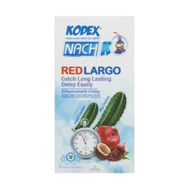 کاندوم ناچ کدکس مدل Red largo بسته 12 عددی
