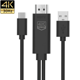 کابل انتقال تصویر HDMI به Type-C/USB پرووان کد PCH77 طول 1.8 متر