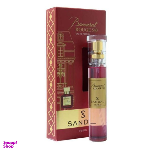 عطر جیبی زنانه صندل مدل Baccarat ROUGE 540 حجم 25 میلی لیتر