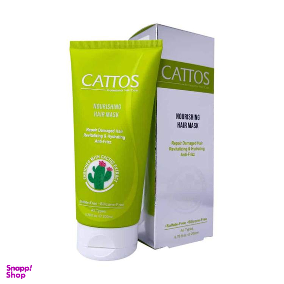 ماسک مو کاتوس مدل مغذی داخل حمام مناسب انواع مو حجم 200 میلی لیتر