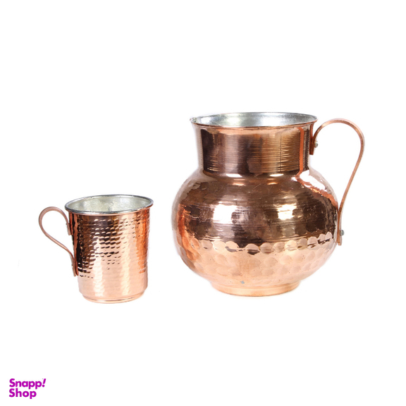 لیوان مسی مدل راسته دسته دار چکشی کد ZH09