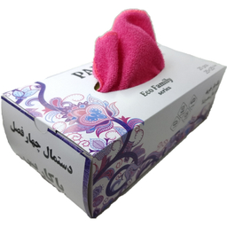 دستمال پارچه ای میکروفایبر پاکاریس مدل چهار فصل بسته 20 عددی