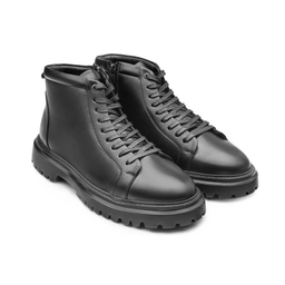 نیم بوت مردانه نوین چرم مدل 2543 MS3211 رنگ مشکی