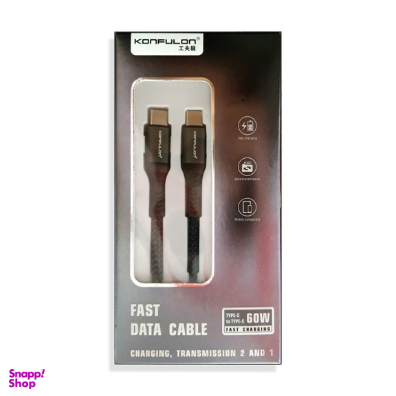 کابل شارژ Type-C کانفلون مدل DC43 طول ۱ متر