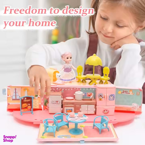 اسباب بازی خانه عروسکی مدل اتوبوسی طرح کمپر