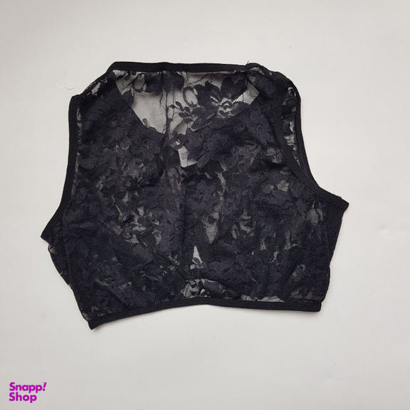 ست شورت و سوتین زنانه برتا مدل توری کد 1051M رنگ مشکی