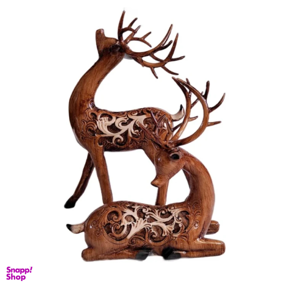 مجسمه مدل گوزن همدم مجموعه دو عددی