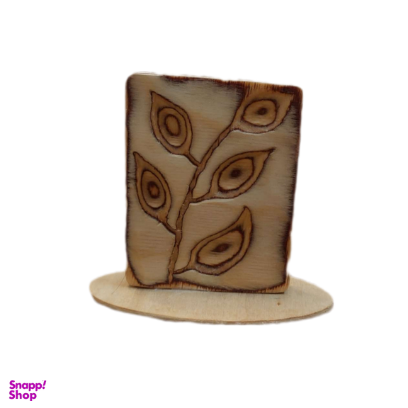 استند چوبی منبت کاری مدل برگ کد SI003