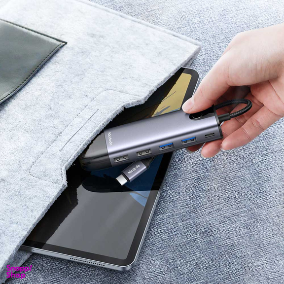 هاب 10 پورت USB-C مک دودو مدل HU-7420 طول 15 سانتی‌ متر
