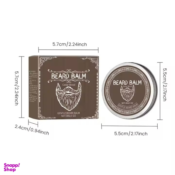 واکس ریش و سبیل بیردبالم کد 030 وزن 30 گرم