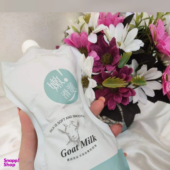 ماسک مو اکسگین مدل Goat milk حجم 500 میلی لیتر