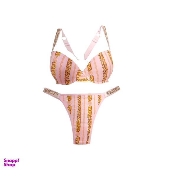 ست لباس زیر زنانه کد 4799 رنگ صورتی