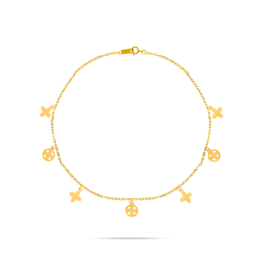 دستبند طلا 18 عیار زنانه سی گلد گالری مدل ونکلیف کد 102