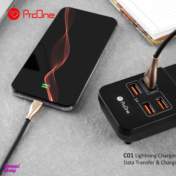 کابل تبدیل USB به لایتنینگ پرووان مدل PCC115 طول 1 متر