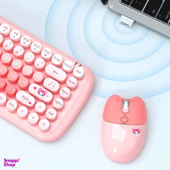 کیبورد و ماوس بی سیم مافی مدل candy fashion multicolor