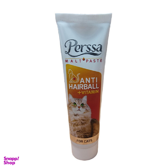 خمیر مالت گربه پرسا مدل vitamin plas &amp; antihairball وزن 100 گرم