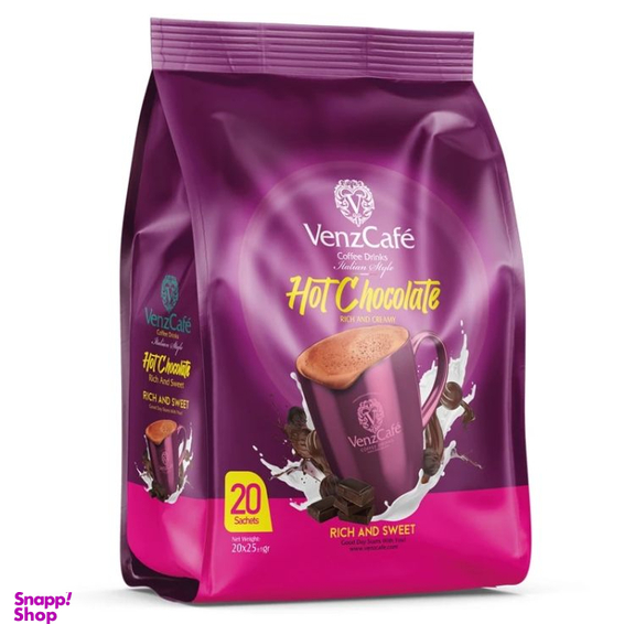 پودر شکلات داغ ونزکافه بسته 20 عددی