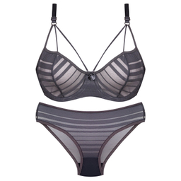 ست شورت و سوتین زنانه کارنا رز مدل فنردار کد 3389-22 رنگ طوسی