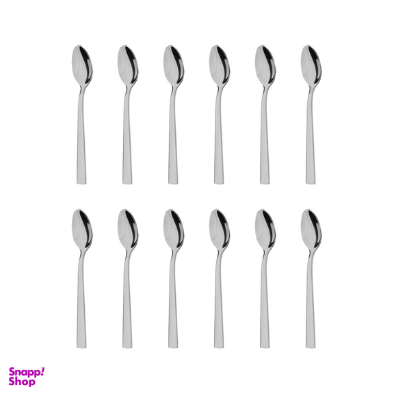 قاشق چای خوری گیلدا مدل شیکاگو براق مجموعه 12 عددی