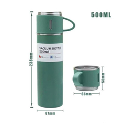 فلاسک سه لیوانه مدل Vacuum Flask Set ظرفیت 500 میلی لیتر