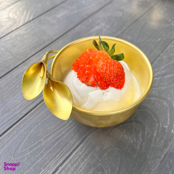 شکلات خوری برنجی مدل گل شیپوری