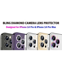 محافظ لنز دوربین بوف مدل Diamond-Luxury مناسب برای گوشی موبایل اپل iphone 14 Pro Max / 14 Pro