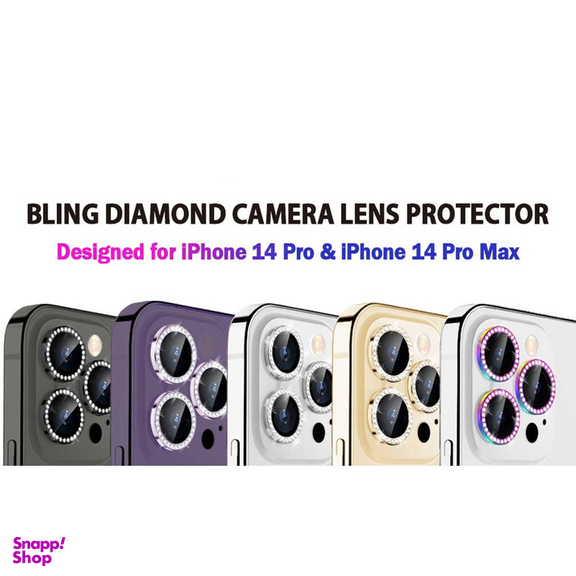 محافظ لنز دوربین بوف مدل Diamond-Luxury مناسب برای گوشی موبایل اپل iphone 14 Pro Max / 14 Pro