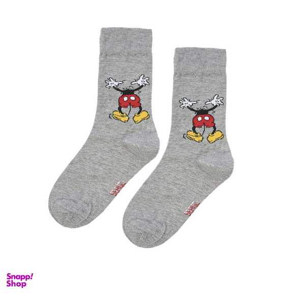 جوراب ساق بلند زنانه سرژه مدل 255159 رنگ طوسی