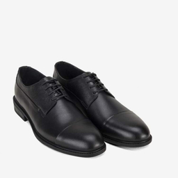 کفش دربی چرم مردانه مونو کد J5500-001 رنگ مشکی